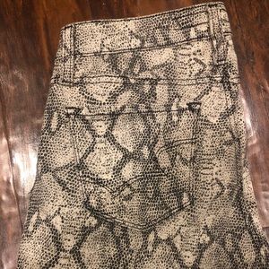 Big Star Alex snake skin skinny jeans
